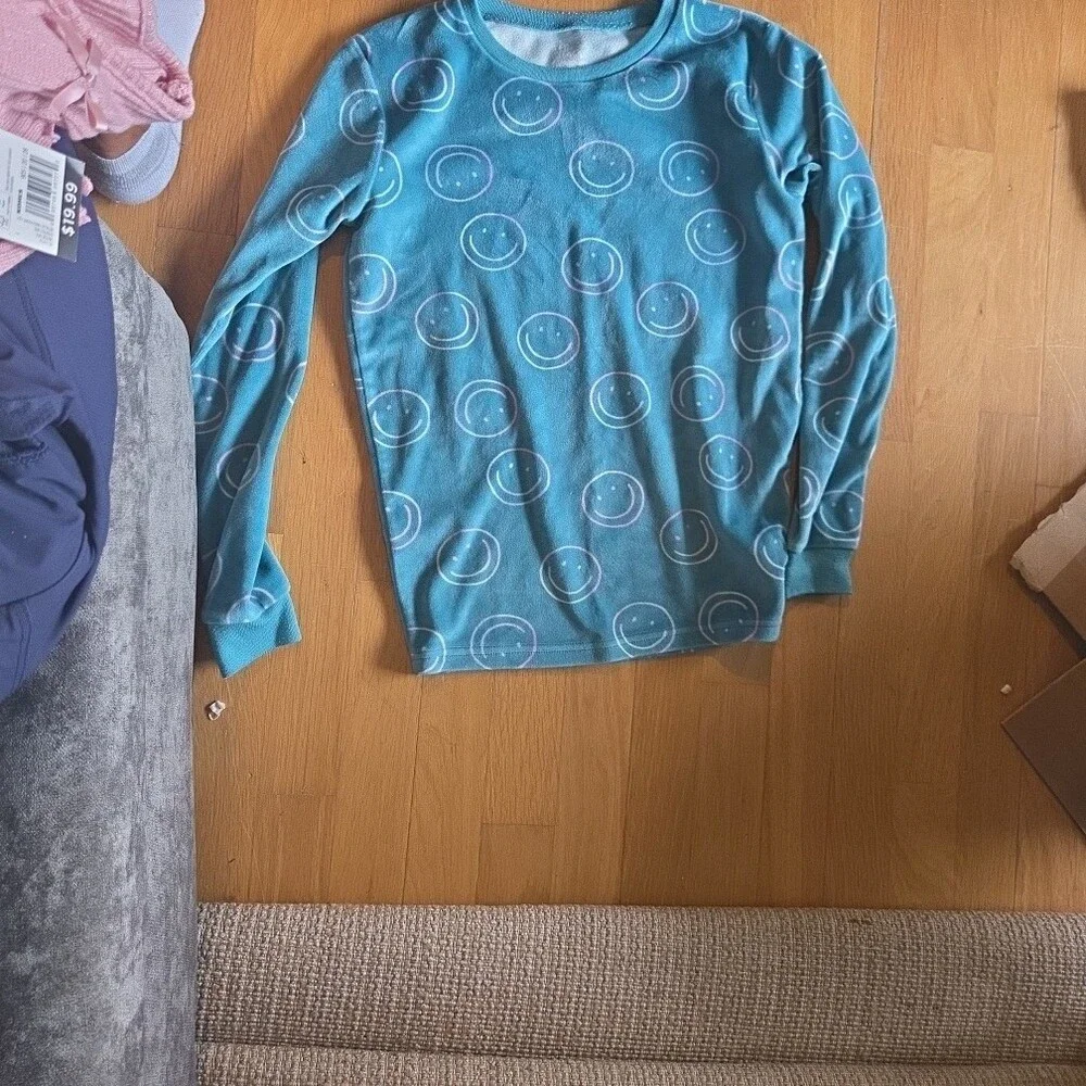 Cat & Jack | Smiley Face Blue Pajama Set